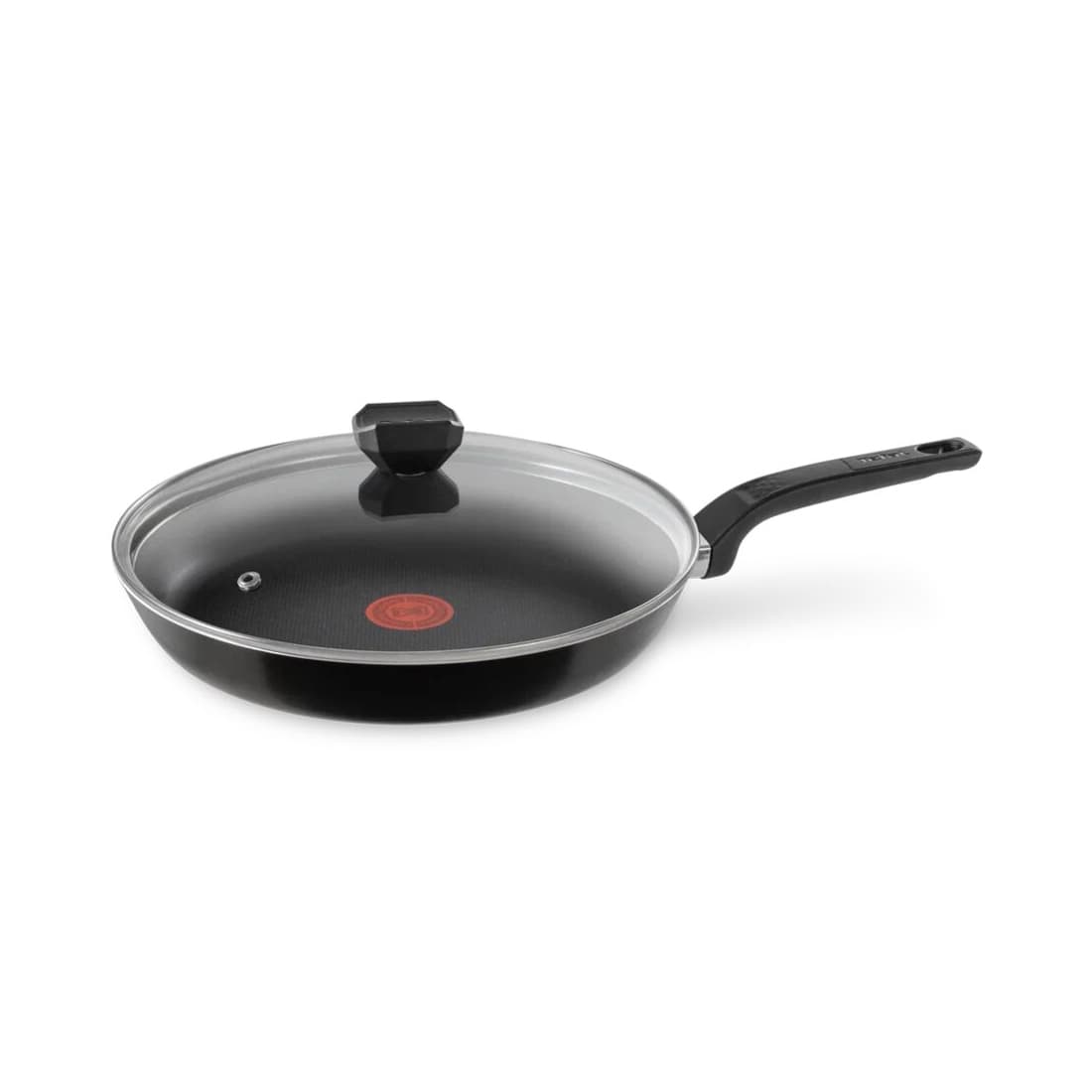 Сковорода c крышкой, Tefal, Easy plus 04237926, 26см, Для газовых/электрических/стеклокерамических плит, Антипригарное покрытие, Черный