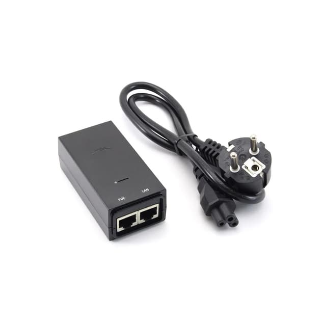PoE адаптер, Ubiquiti, POE-48-24W-G, PoE Injector 48V 24W Gigabit, passive PoE, 10/100/1000Mbps Ethernet, 100–240V AC, 48В, 24W