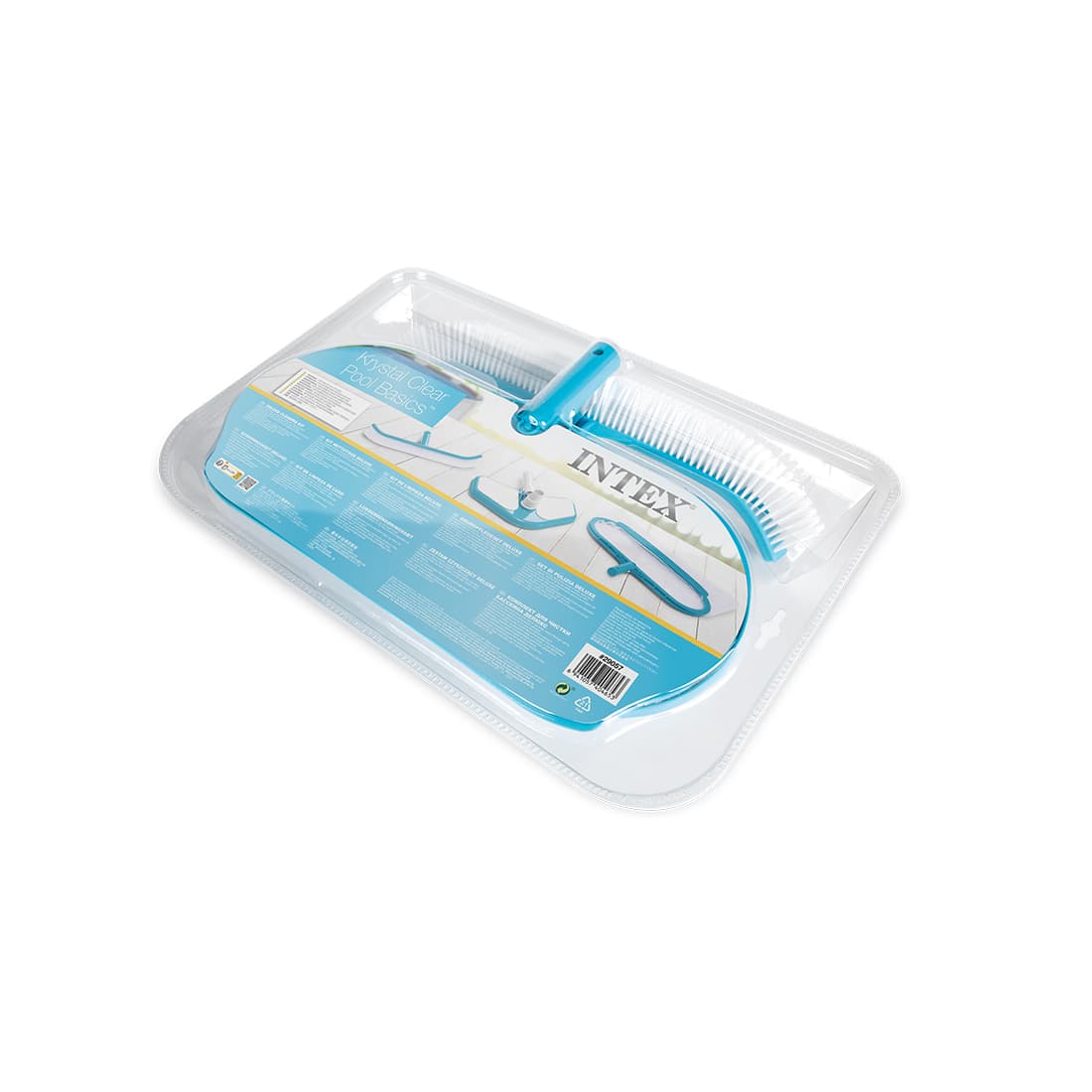 Набор насадок для чистки бассейна Deluxe Cleaning Kit, INTEX, 29057, Винил, Насадка-мешок, Насадка-щетка , Насадка-пылесос, Внешний диаметр крепления 29.8мм, Голубой, Блистер