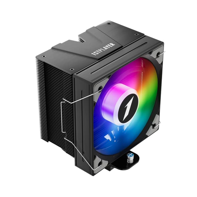 Кулер для процессора, 1STPLAYER, PS130, INTEL: 115x/1200/1700, AMD: AM4/AM5, TDP 220W, 1*130мм, 500-1600 об/мин, 32.3 дБа, 77.97CFM, 3-pin ARGB/4-pin PWM, 130*90*157мм, Чёрный