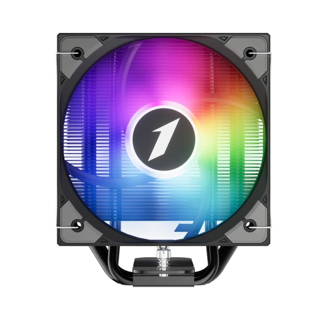 Кулер для процессора, 1STPLAYER, PS130, INTEL: 115x/1200/1700, AMD: AM4/AM5, TDP 220W, 1*130мм, 500-1600 об/мин, 32.3 дБа, 77.97CFM, 3-pin ARGB/4-pin PWM, 130*90*157мм, Чёрный