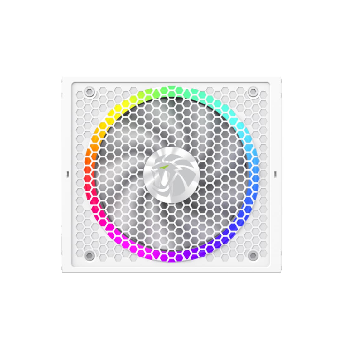 Блок питания, Gamemax, RGB 1050G WH, 2109-1050B0047, 1050W, Gold, ATX3.1, APFC, 20+4 pin, 2*4+4pin, 10*Sata, 3*Molex, 4*PCI-E 6+2 pin, 1*PCI-E 12+4pin, Modular, Вентилятор 14см, 165*150*86 см, Белый