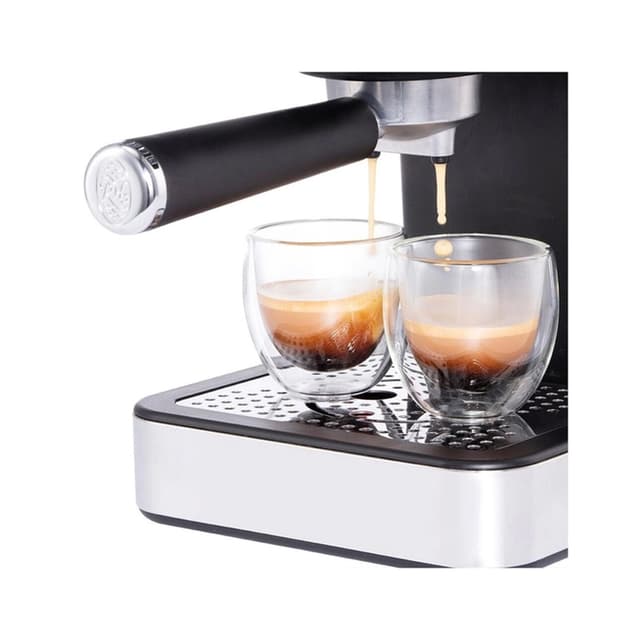 Кофеварка рожковая, Russell Hobbs, 26450-56, Рожковая, Объем 1.1л, Нержавеющая сталь, Пластик, Давление 15бар, Мощность 1350W, Автоотключение, Индикация готовности к работе, Подача горячей воды для чая, Подогрев чашек, Черный