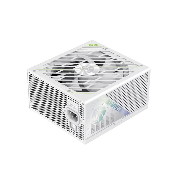 Блок питания, Gamemax, GX PRO 1250G WH, 2121-1250B0026, 1250W, Gold, ATX3.1, APFC, 20+4 pin, 1*4+4pin, 5*Sata, 3*Molex, 2*PCI-E 6+2 pin, 1*PCI-E 12+4pin, Modular, Вентилятор 13,5см, 160*150*85 см, Белый