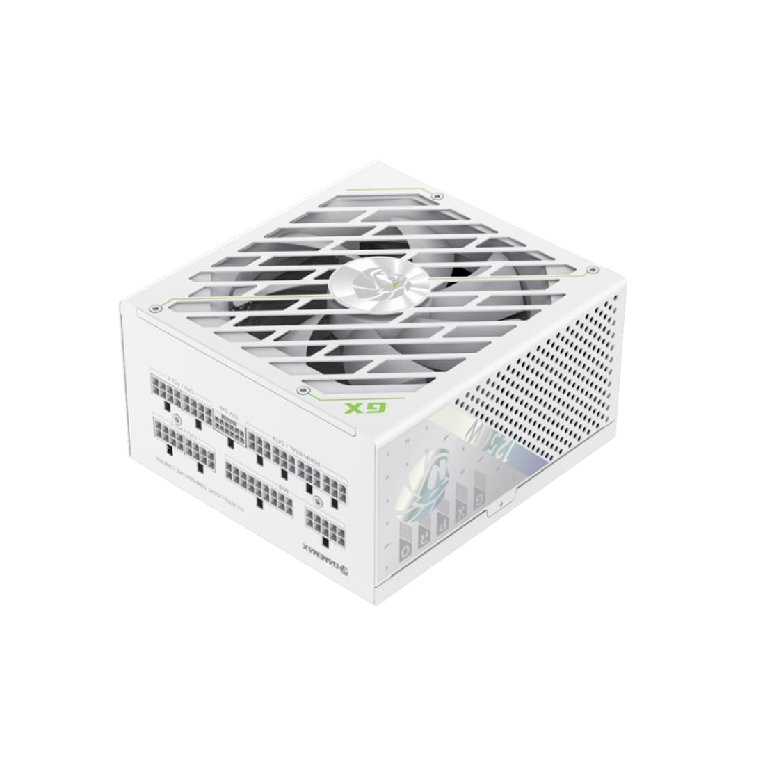 Блок питания, Gamemax, GX PRO 1250G WH, 2121-1250B0026, 1250W, Gold, ATX3.1, APFC, 20+4 pin, 1*4+4pin, 5*Sata, 3*Molex, 2*PCI-E 6+2 pin, 1*PCI-E 12+4pin, Modular, Вентилятор 13,5см, 160*150*85 см, Белый