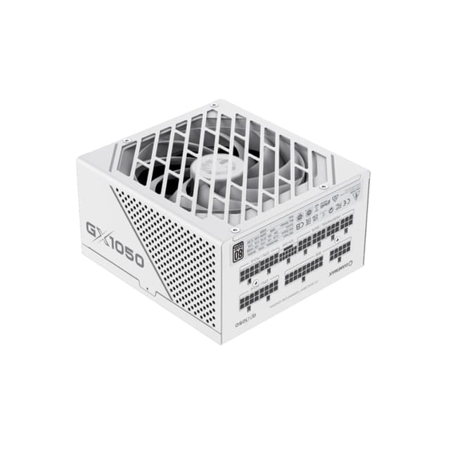 Блок питания, Gamemax, GX-1050 WT PCIE 5.0 ATX 3.0, 2121-1050B0036, 214610500021, ATX 3.0, Platinum, APFC, 20+4 pin, 2*4+4 pin, 10*Sata, 3*Molex, 4*PCI-E 6+2 pin, 12VHPWR, FDD, Модульный, Вентилятор 13,5см, Белый