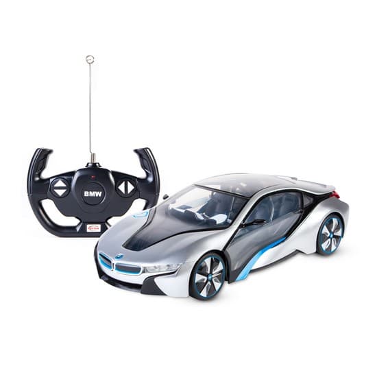 Радиоуправляемая машина, RASTAR, 49600-11S, 1:14, BMW i8, Пластик, Подсветка салона, 2.4GHz, Серебристая