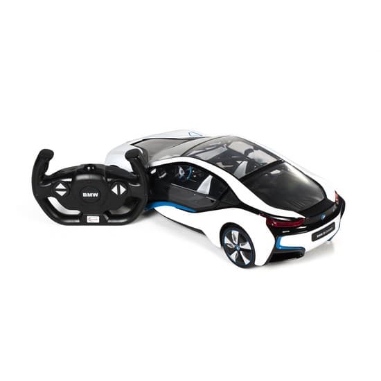 Радиоуправляемая машина, RASTAR, 49600-11W, 1:14, BMW I8, Пластик, 40 Mhz, Белый, Цветная коробка.