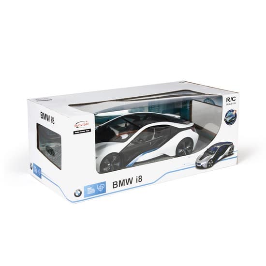 Радиоуправляемая машина, RASTAR, 49600-11W, 1:14, BMW I8, Пластик, 40 Mhz, Белый, Цветная коробка.