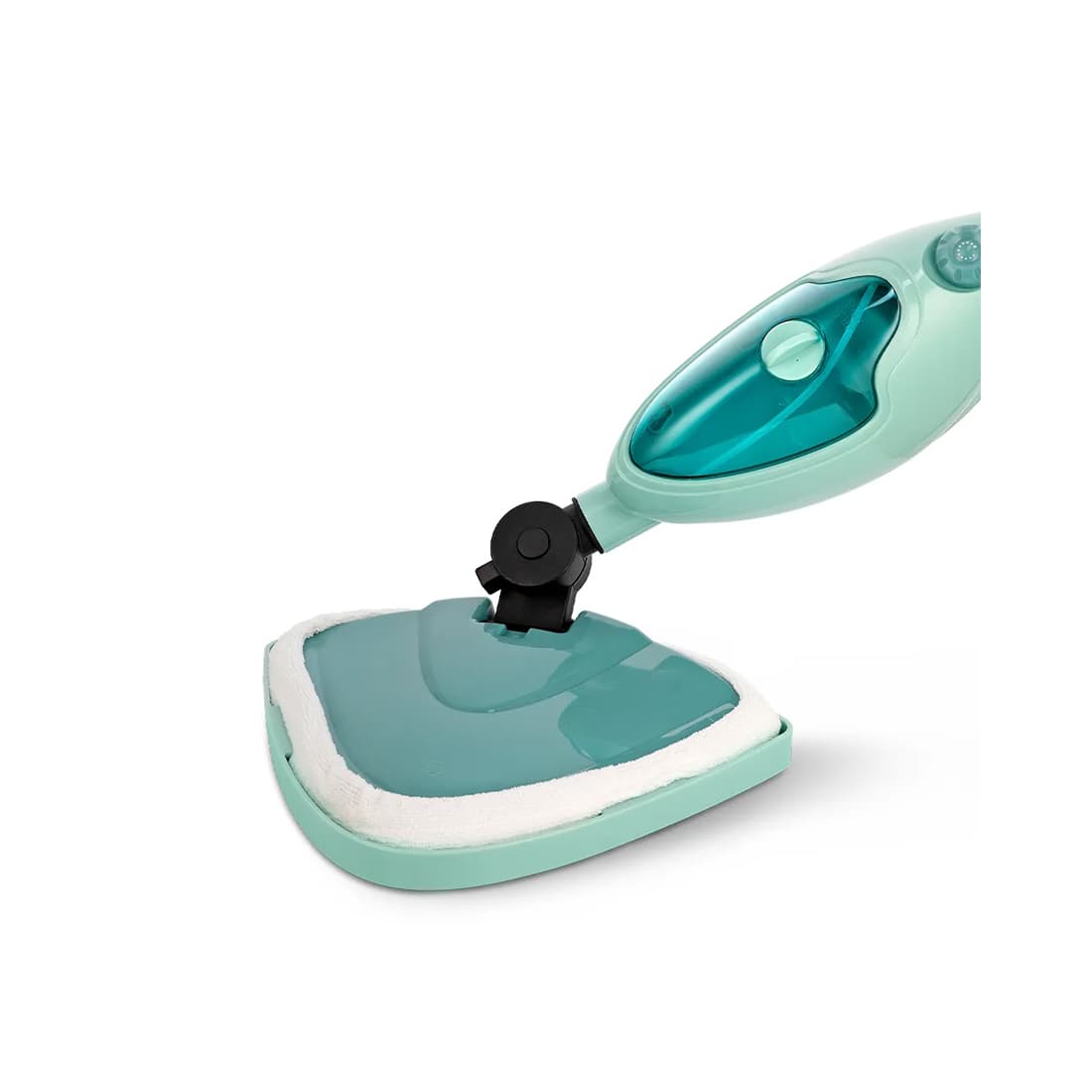 Паровая швабра, Kitfort, КТ-1079, 2 в 1, Мощность 1300 Вт, Ёмкость резервуара 450 мл, Время нагрева 15 с, Подача пара 10–28 г/мин, Время работы 21–35 мин, Длина шнура 2,8 м , Голубой