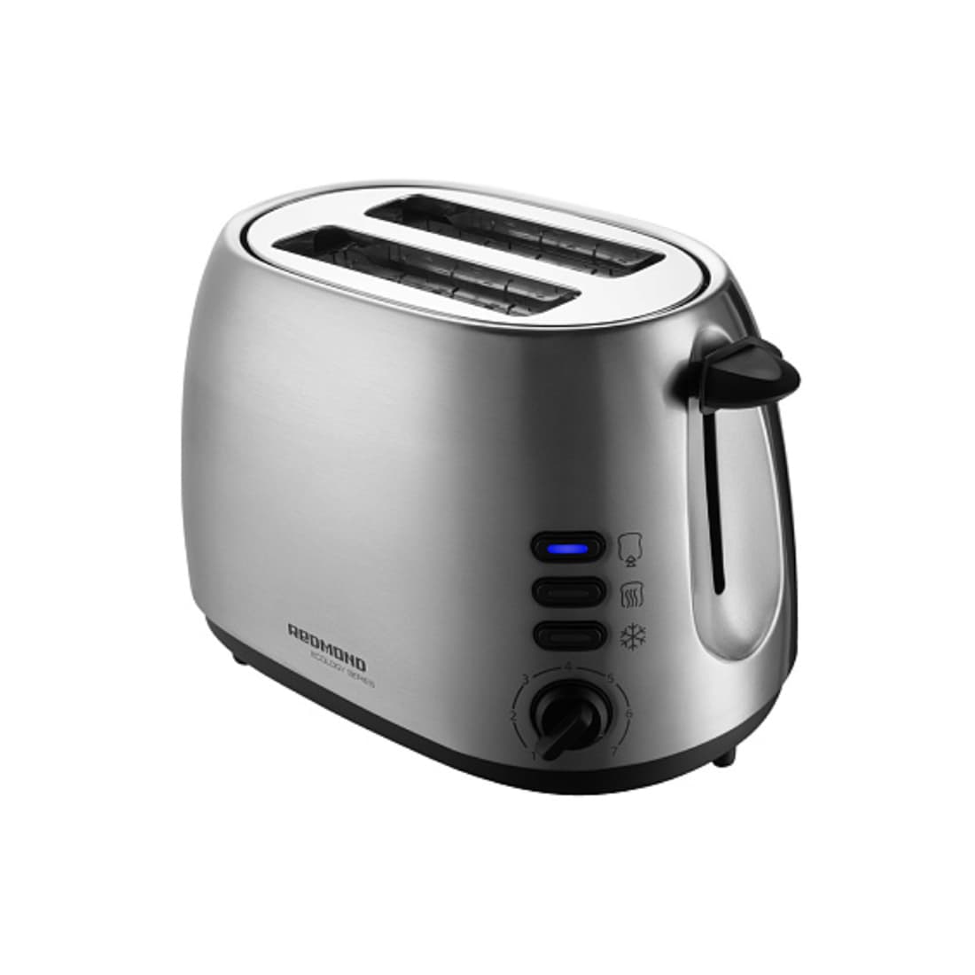 Тостер, Redmond, RT-M404,Тип управления электронно-механический,Мощность	800 Вт, Напряжение 220-240 В, 50 Гц, Защита от поражения электрическим током, класс I, Материал корпуса нержавеющая сталь