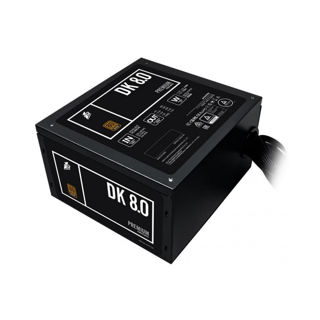 Блок питания, 1STPLAYER, DK PREMIUM PS-800AX, 800W, ATX, APFC, BRONZE, 20+4pin, 2*4+4pin, 6*Sata, 3*Molex, 4*PCI-E 6+2pin, Вентилятор 12см, 140x150x86 мм, Черный