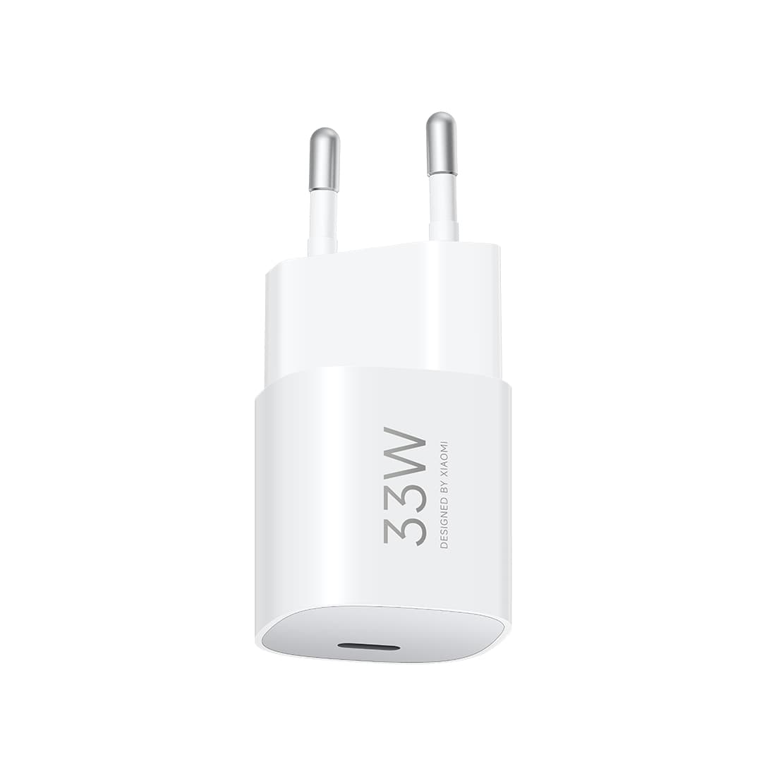 Адаптер питания, Xiaomi, 33W Nano Power Adapter (USB-C) EU, BHR087LEU/MDY-19-ED, 100–240В, 50/60Гц, 0,8А, Технология GaN, поддержка QC, PD и PPS, 11 V  3.0 A (33 W), Белый