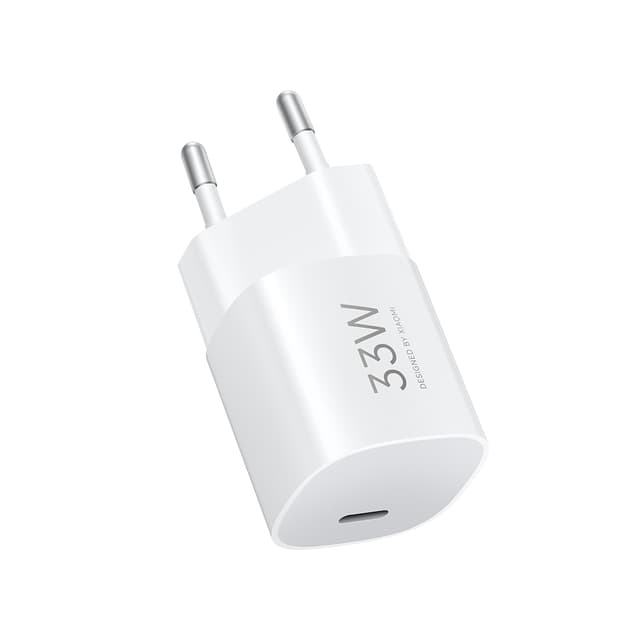 Адаптер питания, Xiaomi, 33W Nano Power Adapter (USB-C) EU, BHR087LEU/MDY-19-ED, 100–240В, 50/60Гц, 0,8А, Технология GaN, поддержка QC, PD и PPS, 11 V  3.0 A (33 W), Белый