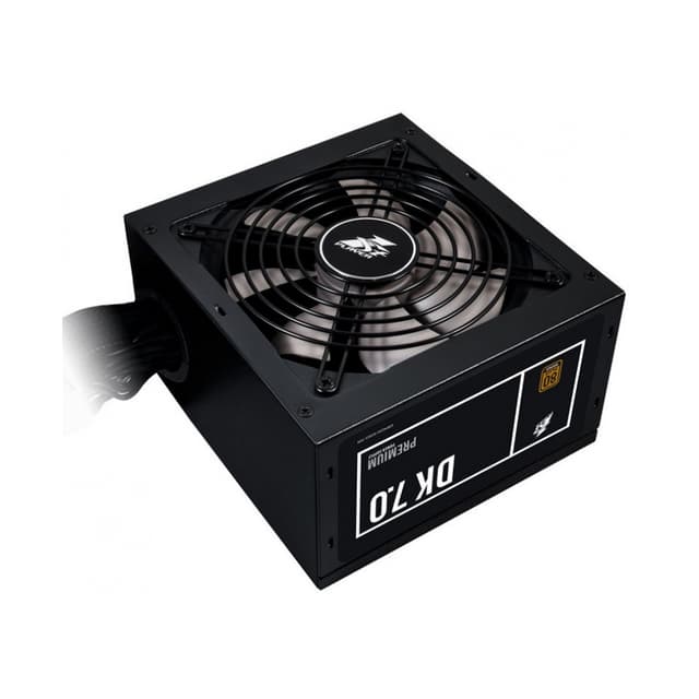 Блок питания, 1STPLAYER, DK PREMIUM PS-700AX, 700W, ATX, APFC, BRONZE, 20+4pin, 2*4+4pin, 6*Sata, 3*Molex, 4*PCI-E 6+2pin, Вентилятор 12см, Черный