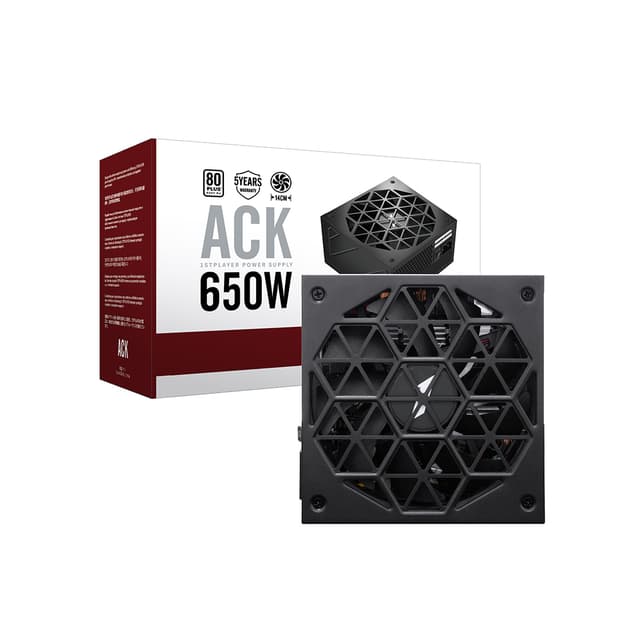 Блок питания, 1STPLAYER, HA 650W BK, 650W, ATX, 80+, APFC, 20+4pin, 4+4pin, 4*Sata, 2*Molex, 2*PCI-E 6+2-pin, Non-modular, Вентиялтор 14см, 145х150х86мм, Черный