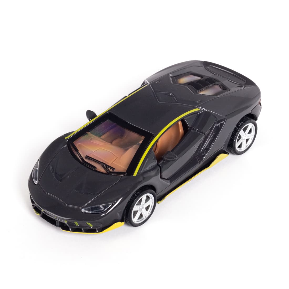 Металлическая машинка, X-Game Kids, 43740B, 1:32,Длина 12.5 см, Открывающиеся двери, Pull-back двигатель, Чёрная, Цветная коробка