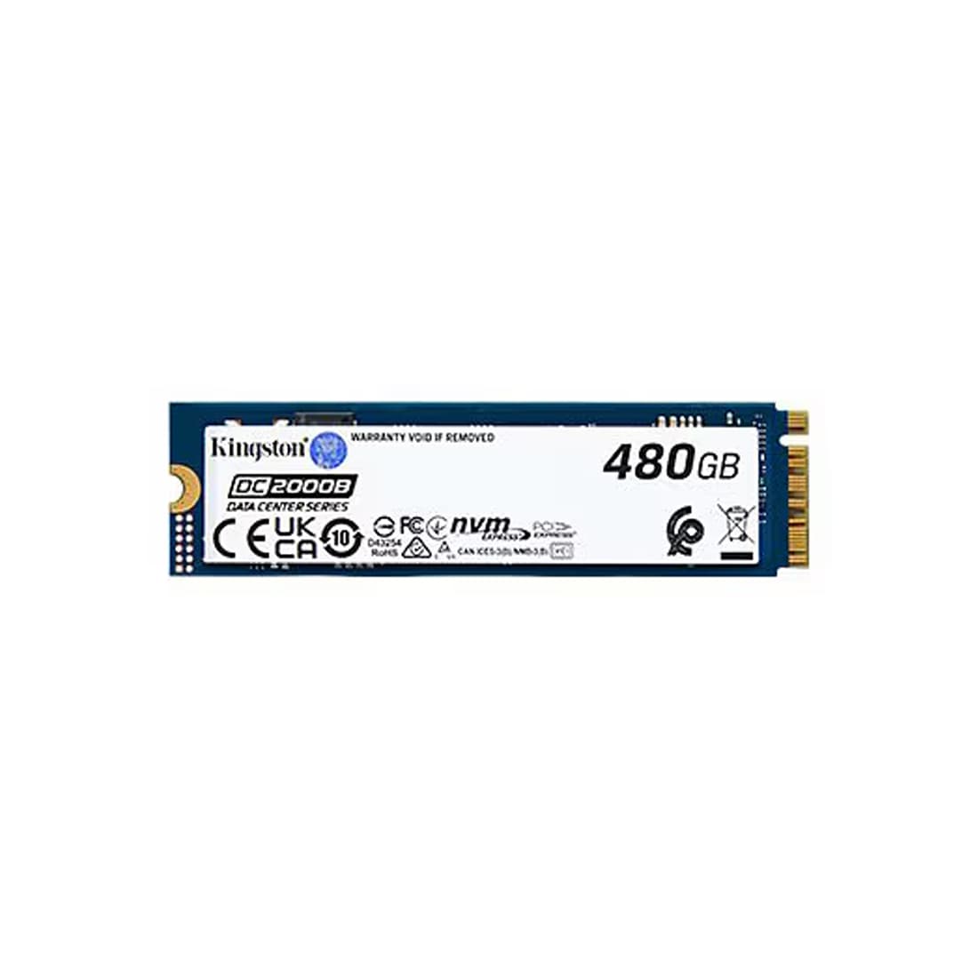 Твердотельный накопитель SSD, Kingston, DC2000B SEDC2000BM8/480G, 480GB, M.2 NVMe PCIe 4.0x4, 7000/800Мб/с