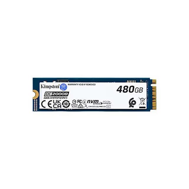 Твердотельный накопитель SSD, Kingston, DC2000B SEDC2000BM8/480G, 480GB, M.2 NVMe PCIe 4.0x4, 7000/800Мб/с