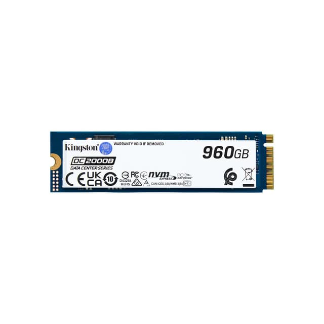 Твердотельный накопитель SSD, Kingston, DC2000B SEDC2000BM8/960G, 960GB, M.2 NVMe PCIe 4.0x4, 7000/1300Мб/с