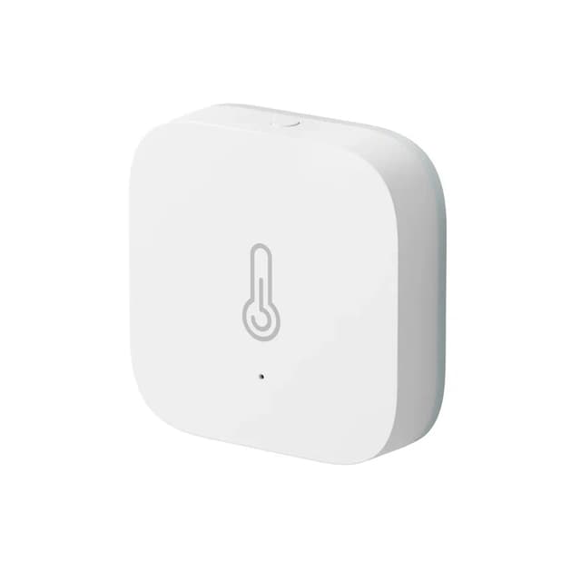 Датчик температуры и влажности, Яндекс, YNDX-00523 с Zigbee, 3 Вт, 2400 – 2483,5 МГц, CR2032, Экосистема Яндекс, белая