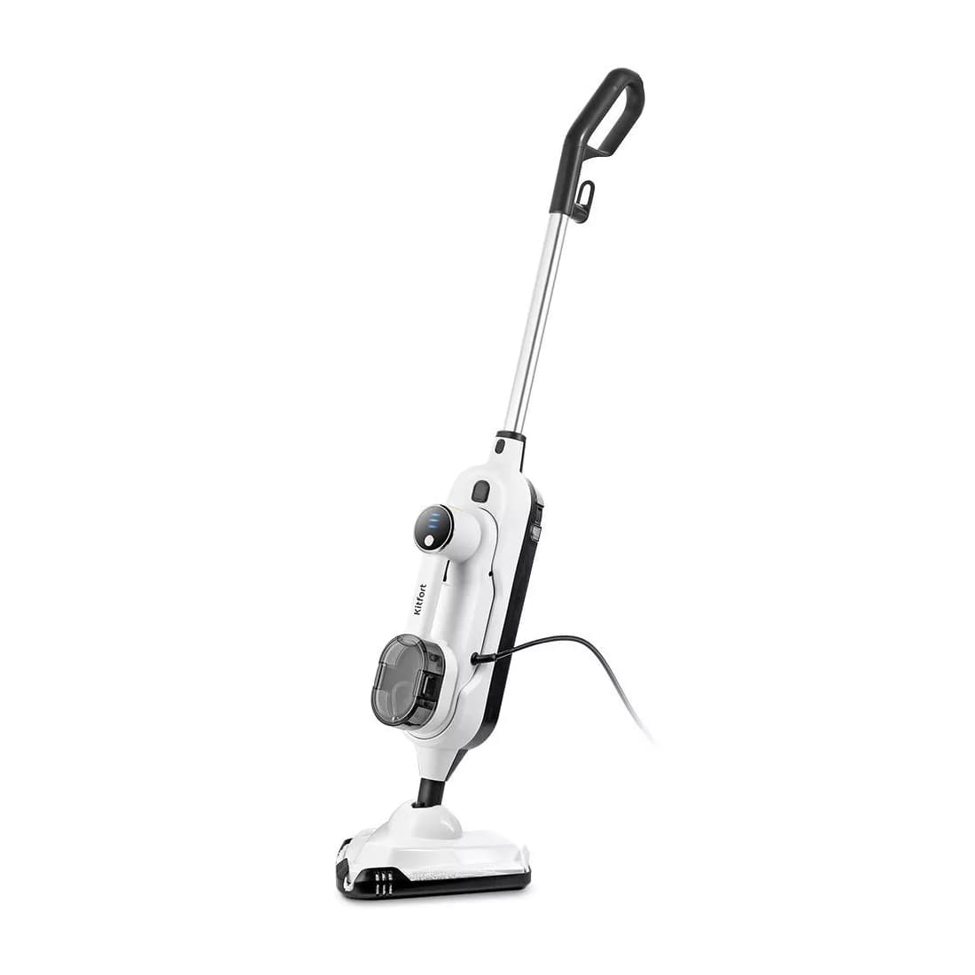 Паровая швабра, Kitfort, КТ-1072, "2 в 1", Мощность 1300 Вт, 3 уровня подачи пара, Непрерывная работа до 19 мин, Цвет белый