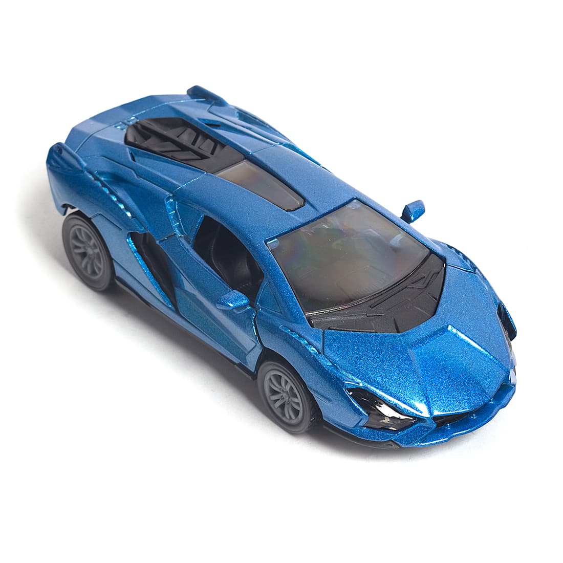 Металлическая машинка, X-Game Kids, 44800MB, 1:32, Длина 12 см, Открывающиеся двери, Pull-back двигатель, Синий металлик, Цветная коробка