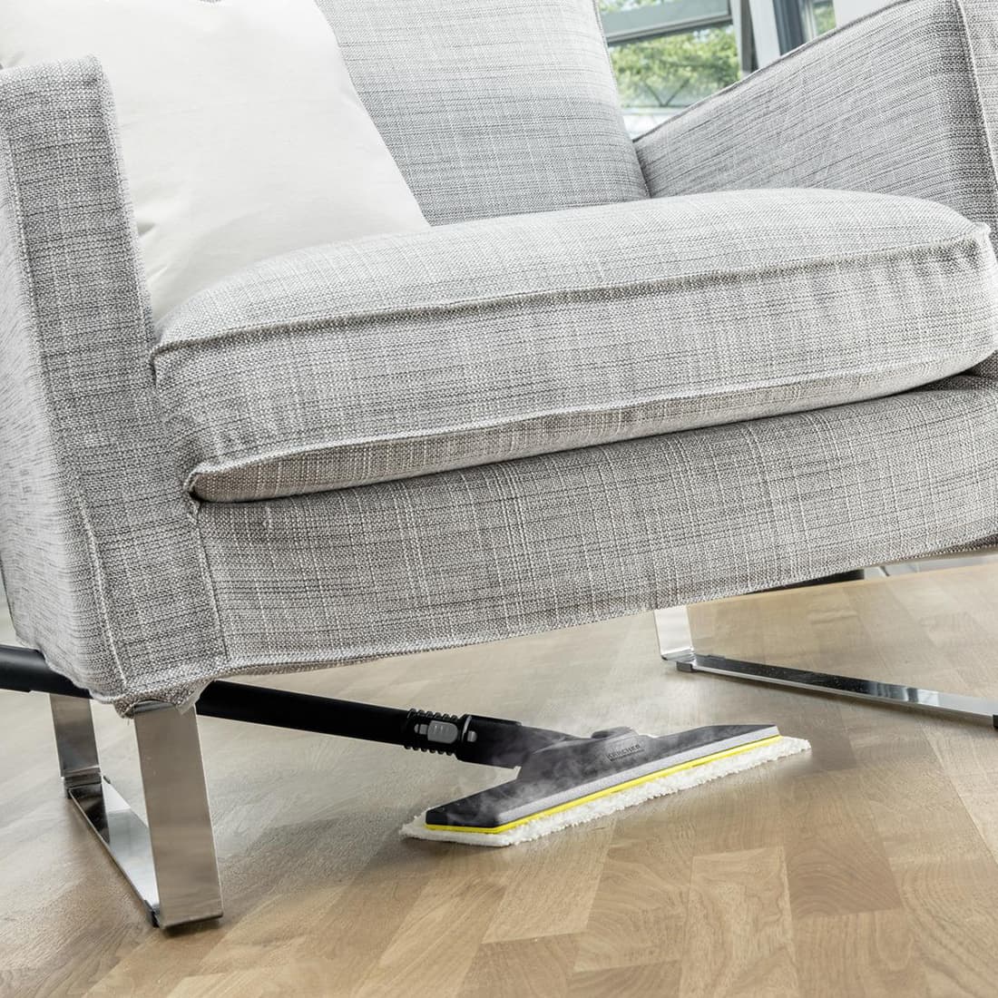 Пароочиститель с утюгом, KARCHER, SC 4 EasyFix Premium Iron (white) 1.512-489.0, объём заливаемой воды 0,8 л., мощность нагревателя 2000 Вт