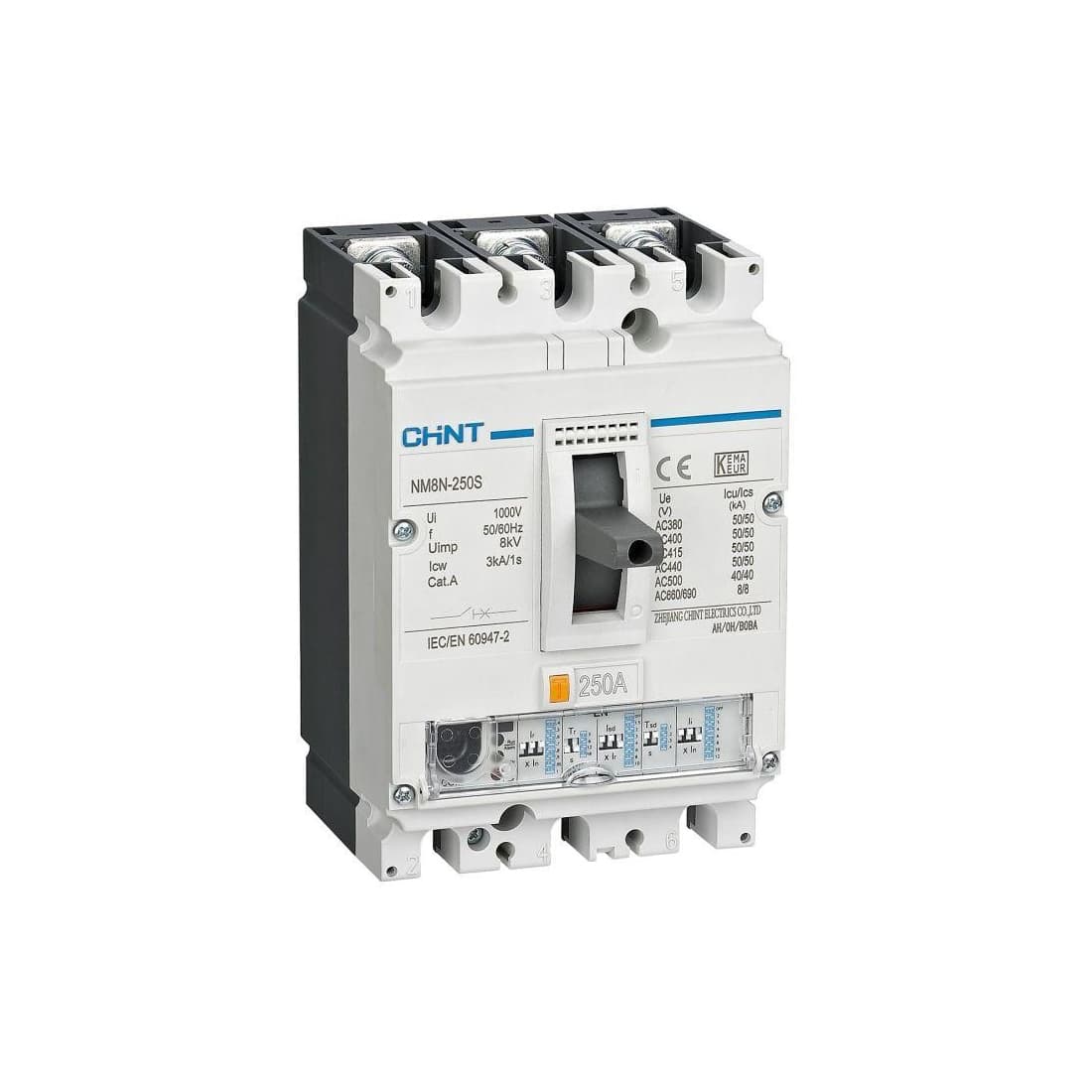 Автоматический выключатель, CHINT, 269426 NM8N-630S, EN 3P 630А 50кА с электронным расцепителем