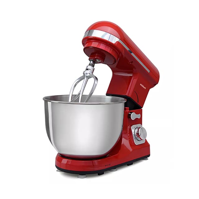 Планетарный миксер, Kitfort, КТ-1324-1, (красный),Мощность 1000 Вт,Ёмкость чаши 5 л,Материал чаши металл