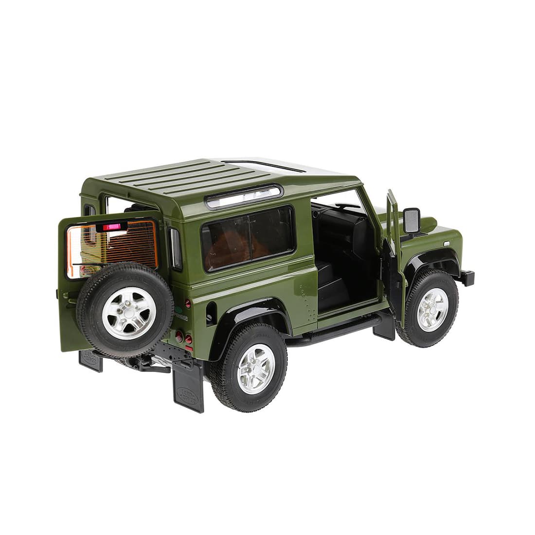 Радиоуправляемая машина, RASTAR, 78400G, 1:14, Land Rover Defender, Пластик, Открывающиеся двери, 27 Mhz, Зелёная