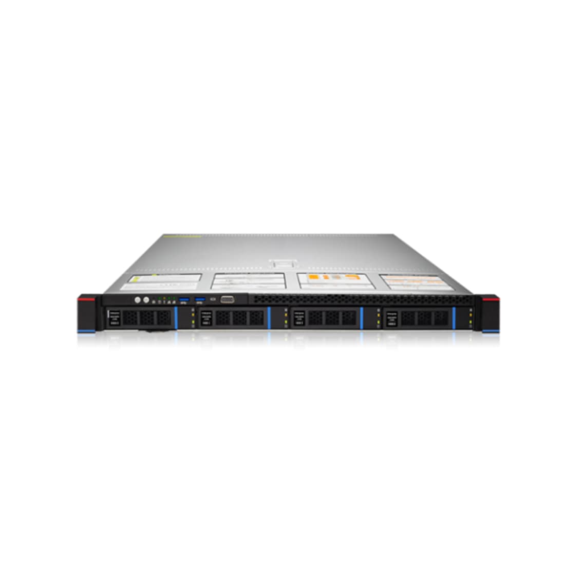 Серверная платформа, Gooxi, SL101-D04R-G3, 1U4bay, Intel, Whitley, 2P, 2x550W, Rail Kit