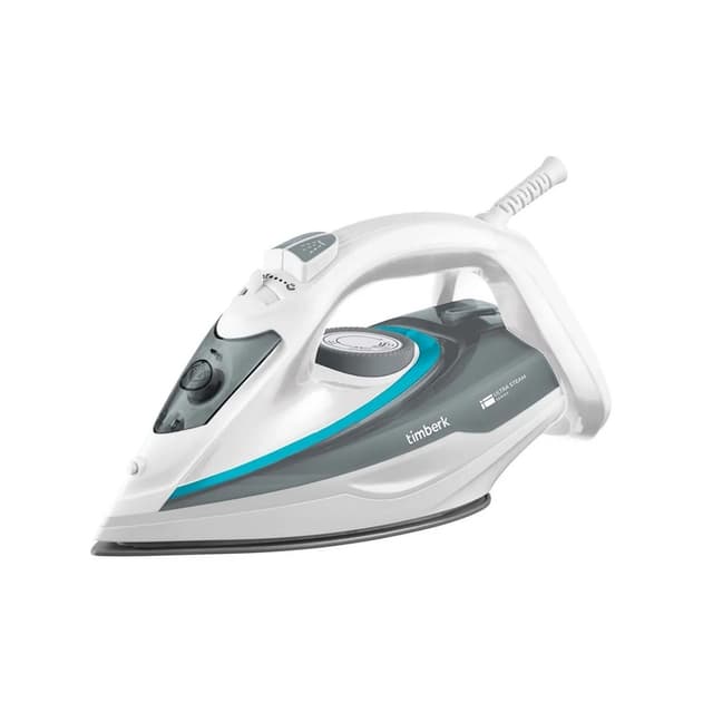 Утюг, Timberk, T-KSI02, Мощность 2400 Вт, Керамическое покрытие подошвы, Функция самоочистки, Функция Антикапля, Цвет белый