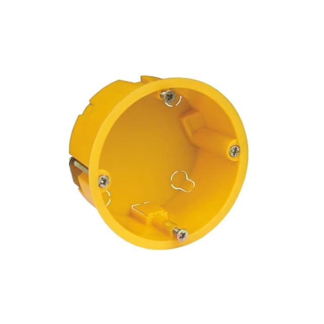 Электроуст. коробка, KSC, 11-102, d68 h35 для гипсокартона и полых стен с метал. лапками IP30