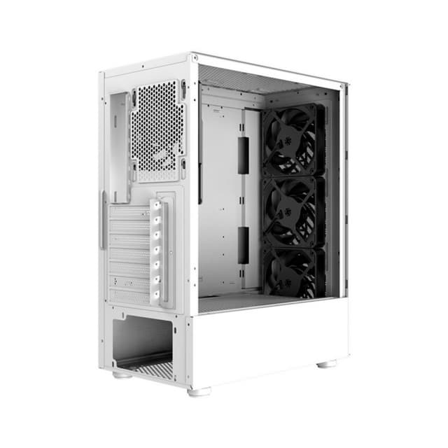 Компьютерный корпус, XPG, Valor Air White, VALORAIRMT-WHCWW, Mid Tower, ATX/ m-ATX/ Mini-ITX, USB 3.2*2/ HD-Audio+Mic, Кулер 4*12см, Высота процессорного кулера до 166мм, Длина VGA до 335мм, Количество внутренних отсеков 2*3,5"/3*2,5", Сталь/Закаленное стекло, 460x210x371 мм, без Б/П, Белый