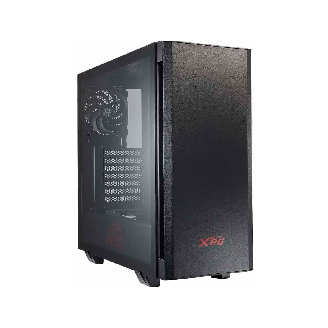 Компьютерный корпус, XPG, Invader Black, INVADER-BKCWW, Mid Tower, ATX/ m-ATX/ Mini-ITX, USB 3.0*2/ HD-Audio+Mic, Кулер 2*12см, Высота процессорного кулера до 170мм, Длина VGA до 430мм, Количество внутренних отсеков 2*3,5"/2*2,5", Сталь/Закаленное стекло, 470x206x482мм, без Б/П, Черный