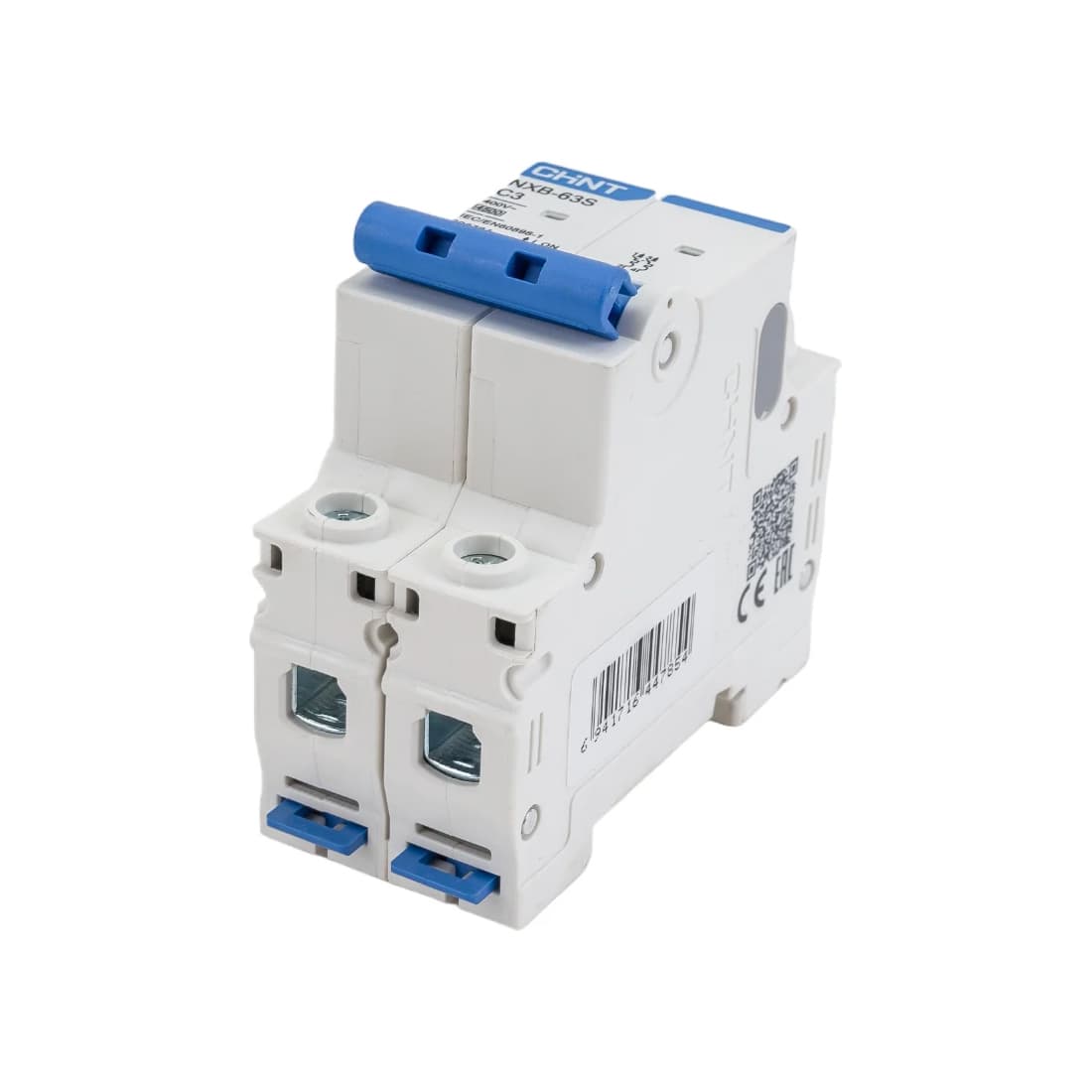 Автоматический выключатель, CHINT, 296784 NXB-63S, 2P 3A C 4,5kA