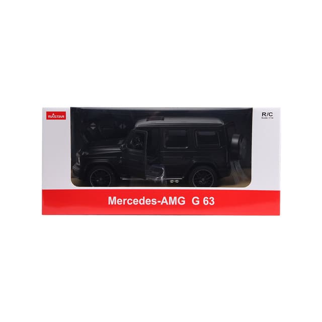 Радиоуправляемая машина, RASTAR, 95700B, 1:14, Mercedes-Benz G63 Gelndewagen, Пластик, Открывающиеся двери, 2.4GHz, Чёрная