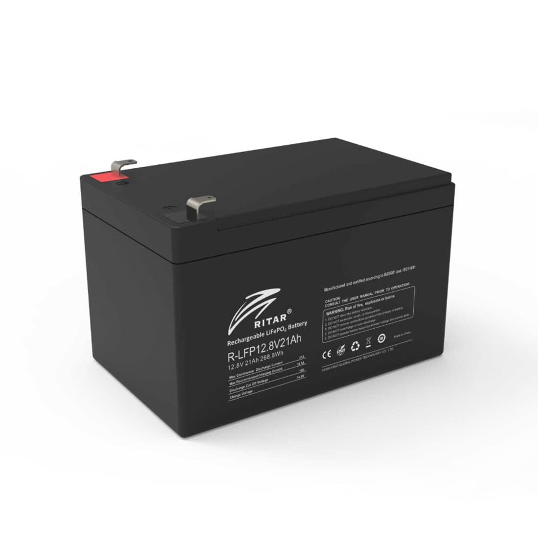 Батарея, Ritar, R-LFP12.8V18Ah, Литий-железо-фосфатный аккумулятор 12.8В 18 Ач, Вес нетто: 1,96 кг, Размер в мм.: 151*99*95