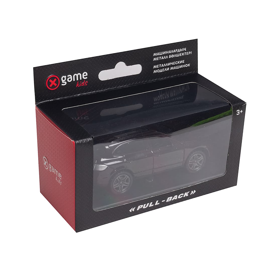 Металлическая машинка, X-Game Kids, 64480B, 1:32, Длина 12.1 см, Открывающиеся двери и багажник, Pull-back двигатель, Коричневая, Цветная коробка