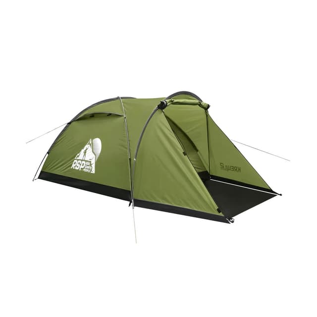 Палатка, RSP, T-KRE-2-OLGN, 300*130*110 см, Однослойная, Диаметр дуг 7.9 мм, Водонепроницаемость 4000, Оливково-зеленый