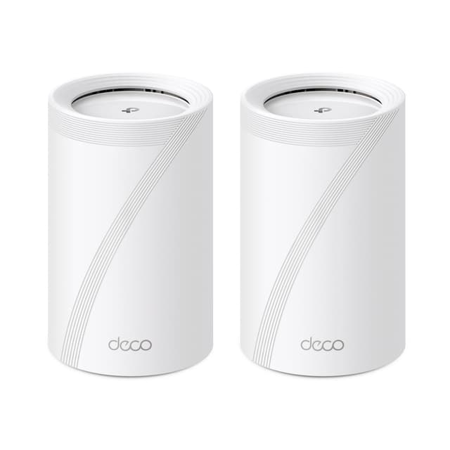 Беспроводная MESH-система Wi-Fi, TP-Link, Deco BE65 Pro(2-pack), 6 ГГц/5 ГГц/2,4Ггц, 802.11be/b/ax/n/ac/a/g, WI-FI 7, 2 порта 5 Гбит/с, 2 модуля в комплекте