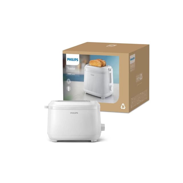 Тостер, Philips, HD2511/00, Мощность 900 Вт, Автоотключение, Цвет белый