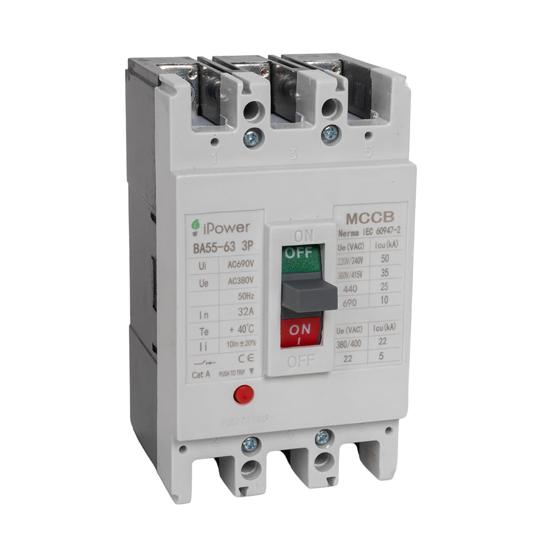 Автоматический выключатель, iPower, ВА55-63 3P 32A