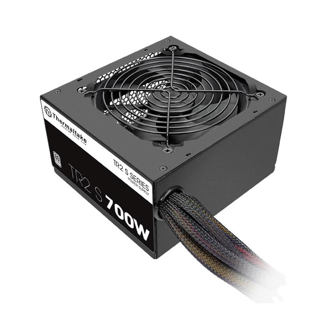 Блок питания, Thermaltake, TR2 S 700W, PS-TRS-0700NPCWEU-2, 700W, ATX, Standard, APFC, 20+4 pin, 4+4pin, 5*Sata, 4*Molex, 2*PCI-E 6+2 pin, FDD, non-modular, Вентилятор 12 см, 140х86х150мм, Чёрный