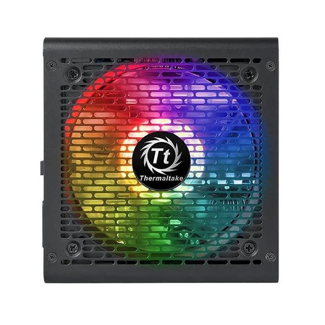Блок питания, Thermaltake, Toughpower GX1 RGB 600W, PS-TPD-0600NHFAGE-1, 600W, ATX, Gold, APFC, 20+4 pin, 4+4pin, 8*Sata, 4*Molex, 4*PCI-E 6+2 pin, FDD, non-modular, Вентилятор RGB 12 см, 150х86х140мм, Чёрный