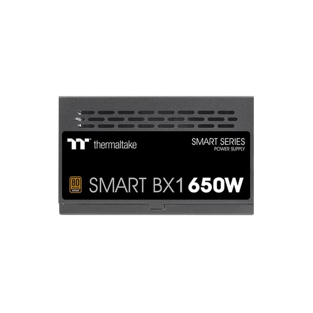 Блок питания, Thermaltake, Smart BX1 D2D 650W, PS-SPD-0650NNFABE-4, 650W, ATX, Bronze, APFC, 20+4 pin, 4+4pin, 6*Sata, 4*Molex, 2*PCI-E 6+2 pin, FDD, Non-modular, Вентилятор 12 см, 150*86*140мм, Чёрный