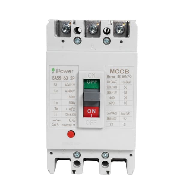 Автоматический выключатель, iPower, ВА55-63 3P 50A