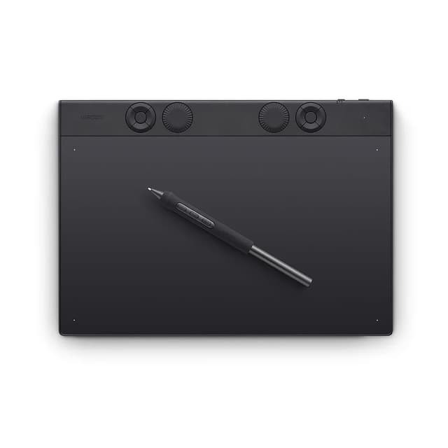 Графический планшет, Wacom, Intuos Pro pen tablet large (PTK870K0B), Разрешение 5080 lpi, Чувствительность к нажатию 8192, 6 программируемых клавиш, Размер 377 x 253 x 4-7 мм, Чёрный