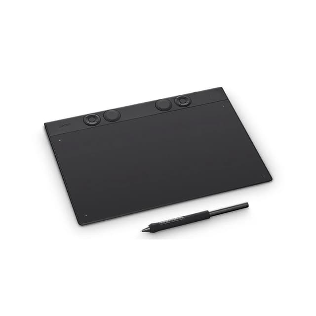 Графический планшет, Wacom, Intuos Pro pen tablet medium (PTK670K0B), Разрешение 5080 lpi, Чувствительность к нажатию 8192, 6 программируемых клавиш, Размер 291 x 206 x 4-7 мм, Чёрный